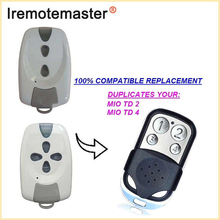 Kwa MIO TR2 TR4 Garage Remote Control Rolling Code 433MHz