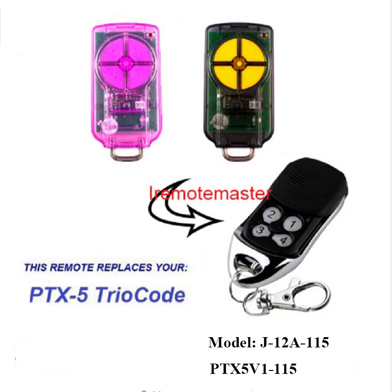 Kwa PTX5 V1 TrioCode Gate Remote Door Replacement 433.92MHz Rolling Code